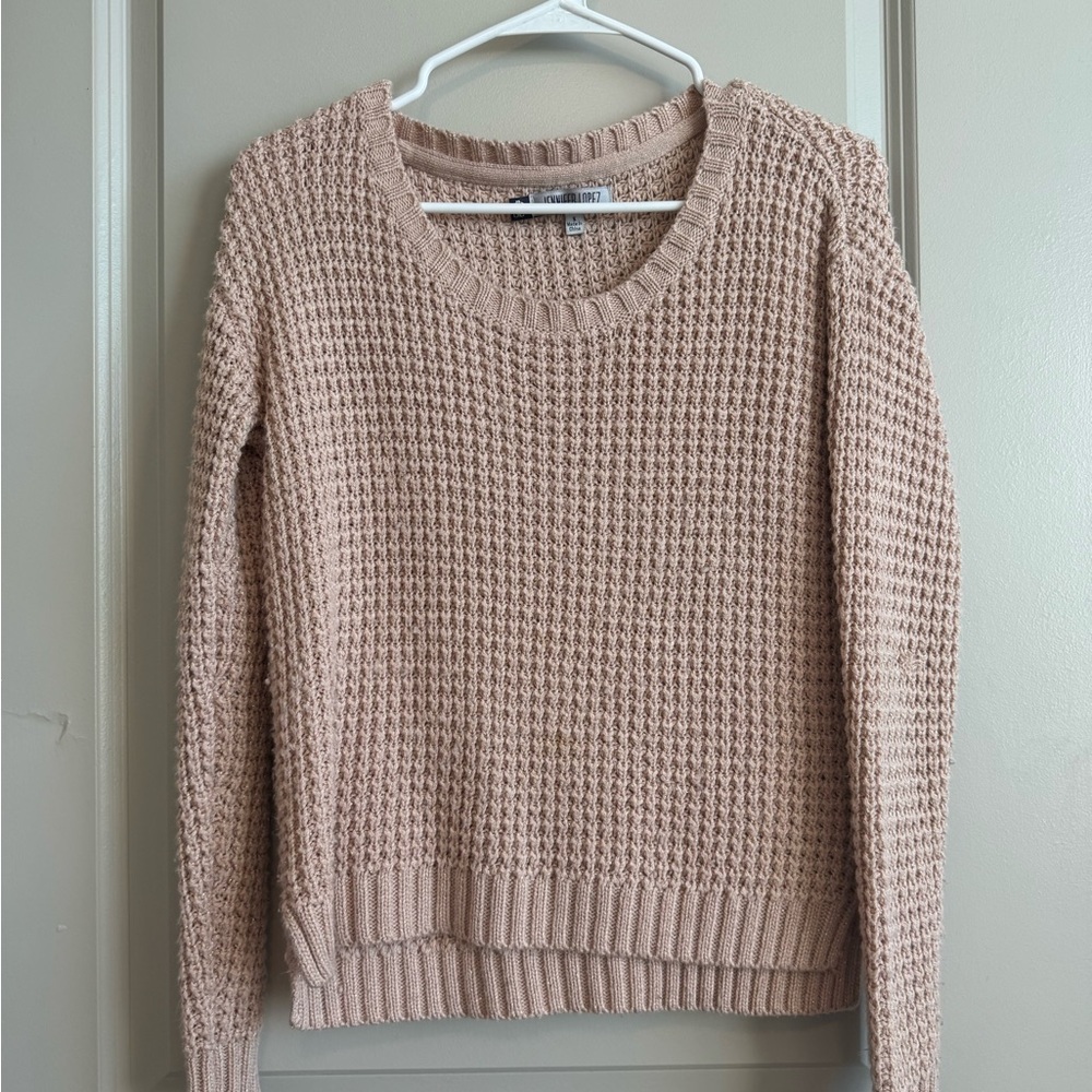 Jennifer Lopez Blush Knit Sweater